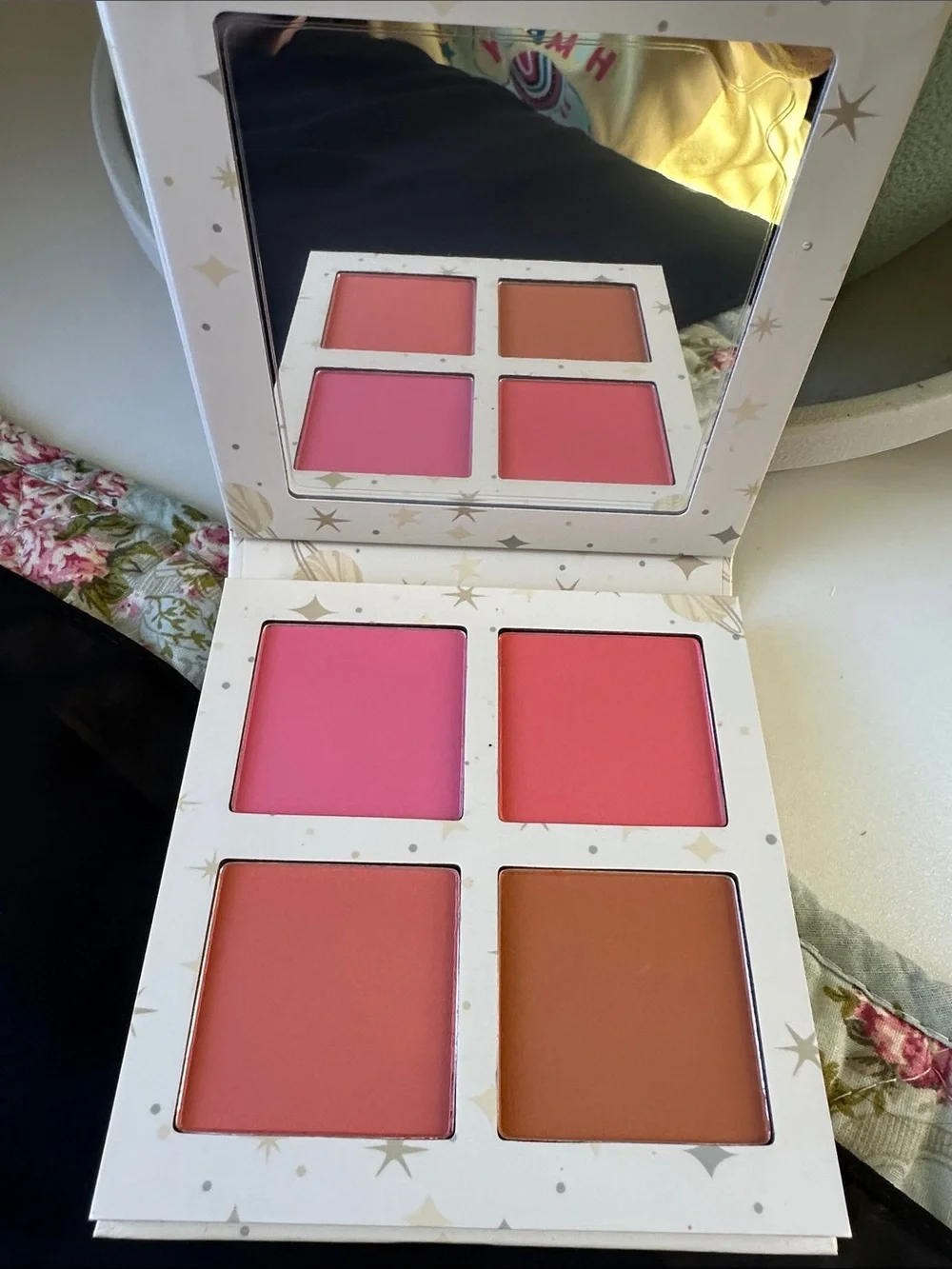 Moonslice Beauty Palette blush – White & Gold Packaging